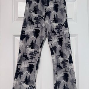 Kids Forest Pattern Pajama Bottoms